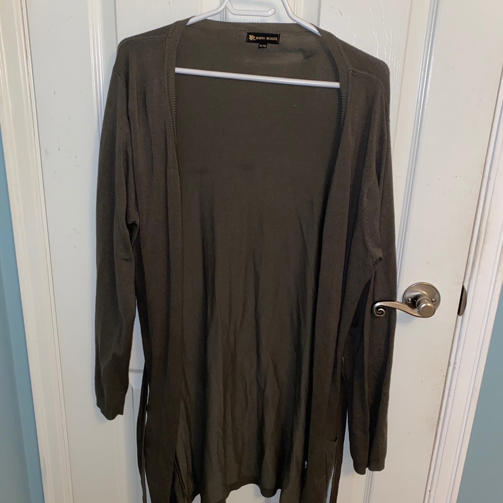 Olive green light cardigan